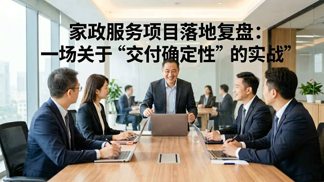 家政服务项目落地复盘:一场关于“交付确定性”的实战